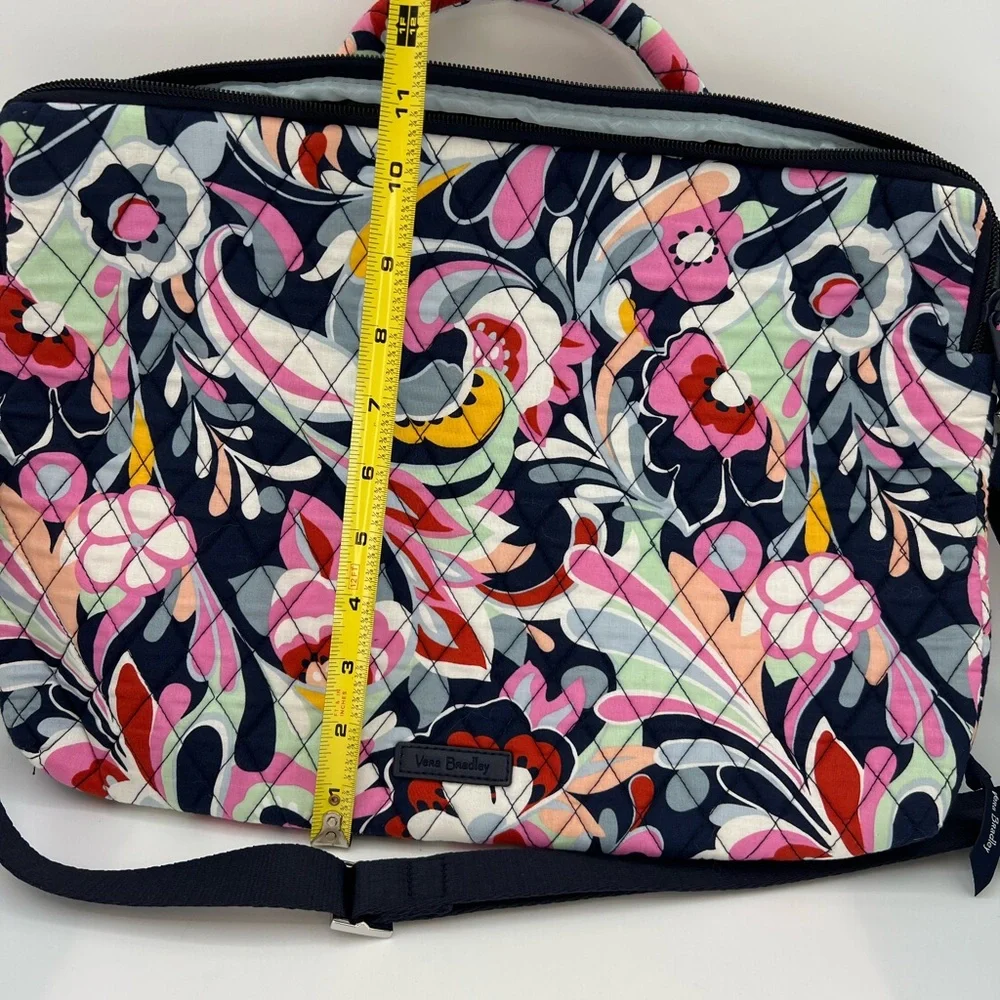 Vera Bradley Mod Paisley Laptop Workstation Crossbody Bag